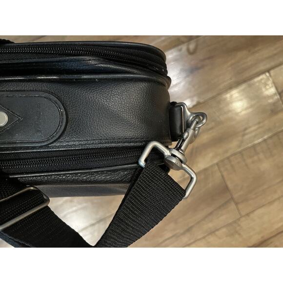 TARGUS LEATHER COMPUTER LAPTOP BRIEFCASE CARRY BAG WITH IDENTIFICATION TAG - Picture 6 of 13
